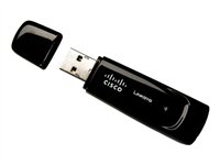 Linksys RangePlus Wireless Network USB Adapter WUSB100 - Adaptateur réseau - Hi-Speed USB - 802.11b, 802.11g, 802.11n (draft)
