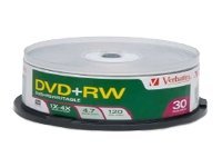 Verbatim 30Pk Dvd+Rw 4.7Gb 4X Branded Spindle