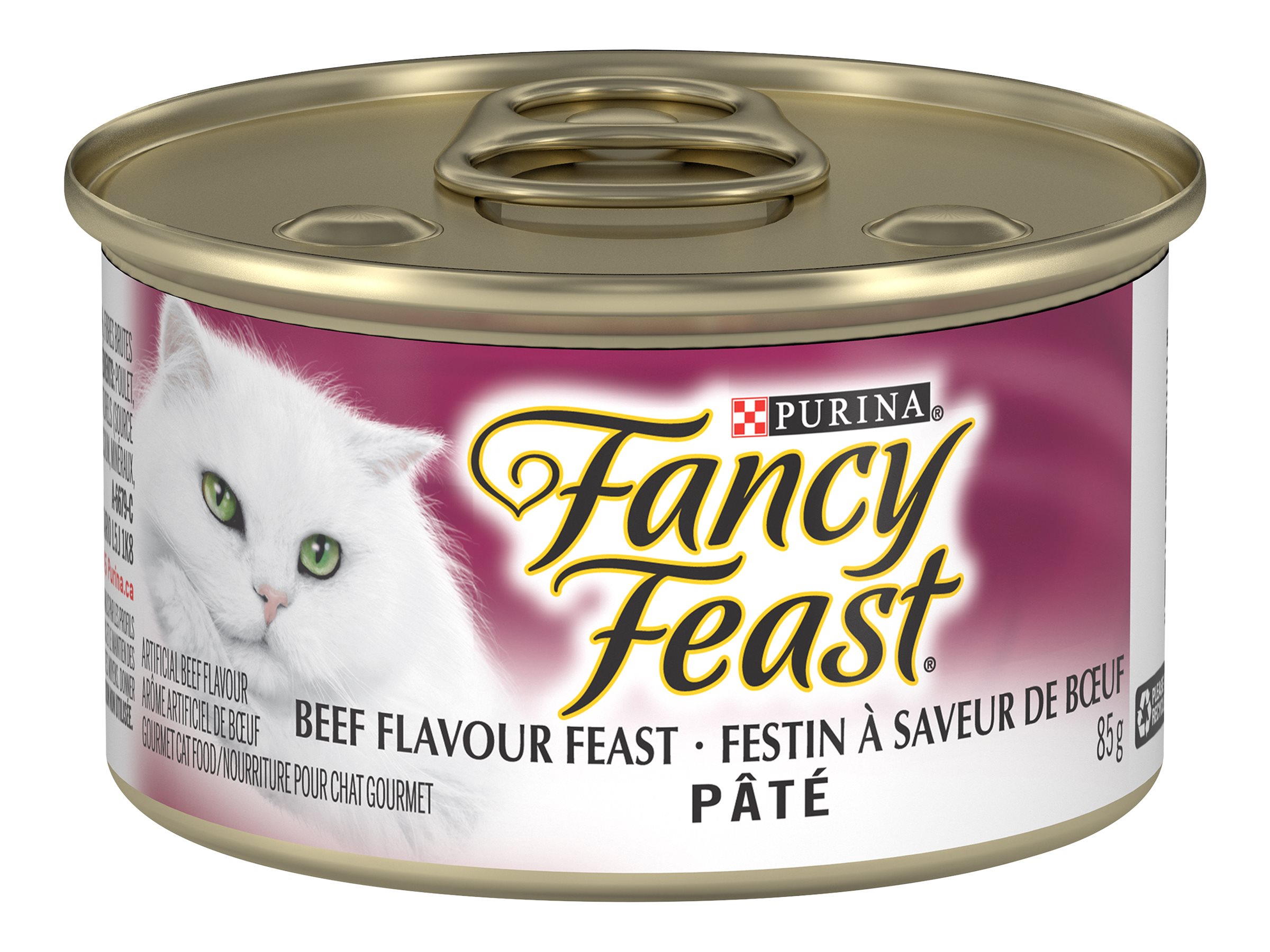 Fancy Feast Wet Cat Food Pat Beef Flavour Feast 85 g