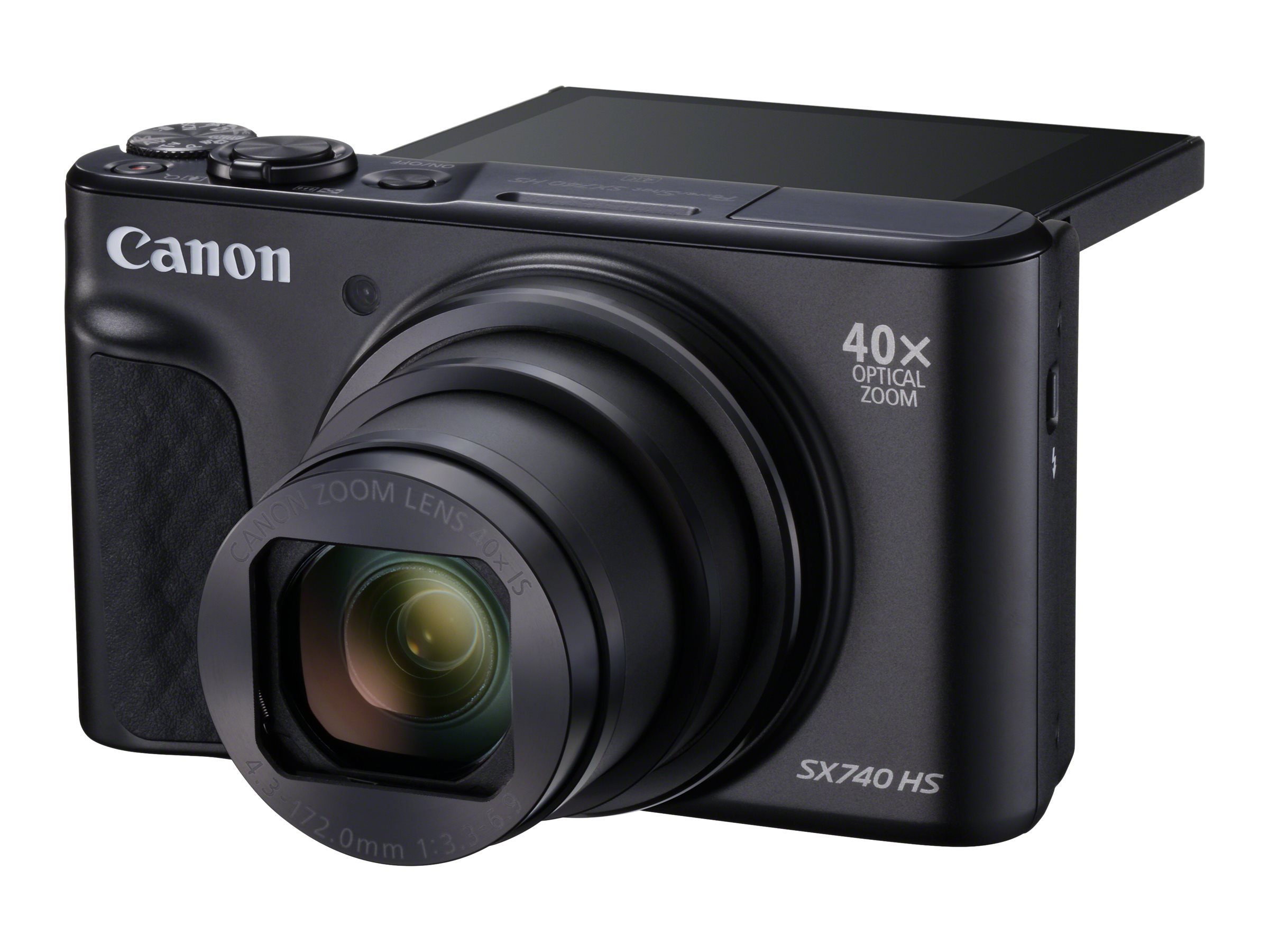 Canon Powershot SX740 HS with Case - Black - 2955C013