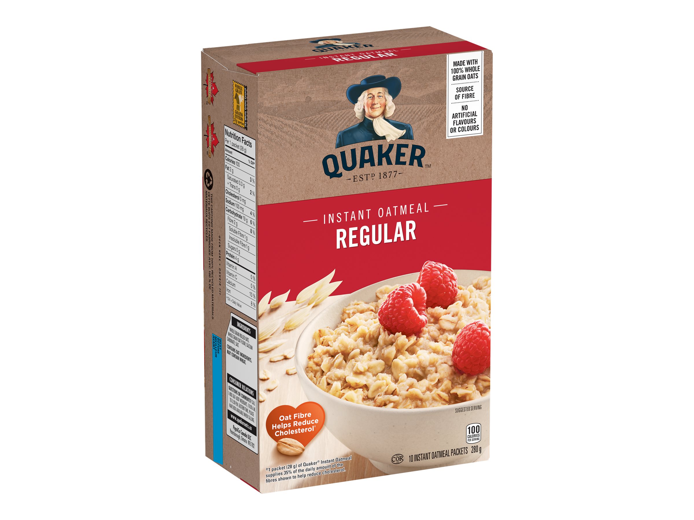 QUAKER INSTANT OATS REGULAR 280G