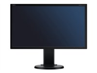 NEC MultiSync E201W - &Eacute;cran LED - 20" - 1600 x 900 - 250 cd/m2 - 1000:1 - 25000:1 (dynamique) - 5 ms - DVI-D, VGA, DisplayPort - noir - NEC MultiSync E201W - &Eacute;cran LED