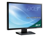 Acer V223WEObmd - �cran LCD - TFT - CCFL - 22  - �cran large - 1680 x 1050 - 250 cd/m2 - 50000:1 (dynamique) - 5 ms - 0.282 mm - DVI-D, VGA - haut-parleurs - noir - Acer V223WEObmd - �cran LCD