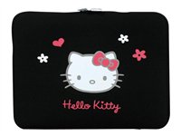 PORT Hello Kitty - Sacoche pour ordinateur portable - 13.3" - Fleurs noires - PORT Hello Kitty - Sacoche pour ordinateur portable