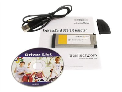 StarTech.com 1 Port Flush Mount ExpressCard SuperSpeed USB 3.0 Card Adapter