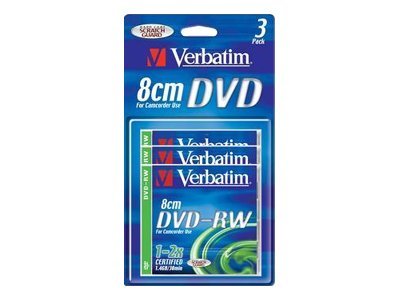 Verbatim DVD-RW (8cm) x 3 - 1.4 GB - soportes de almacenamiento