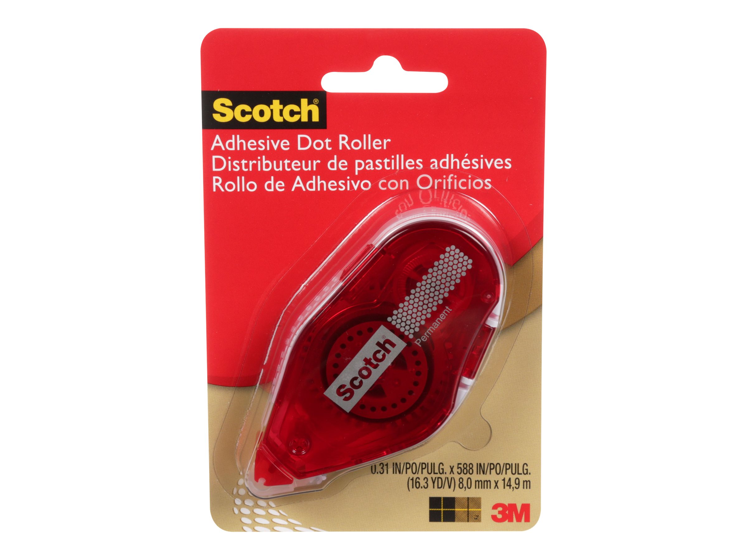 SCOTCH ADHESIVE DOT ROLLER