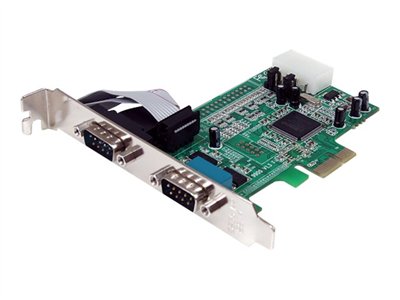 StarTech.com 2 Port Native PCI Express RS232 Serial Adapter Card with 16550 UART