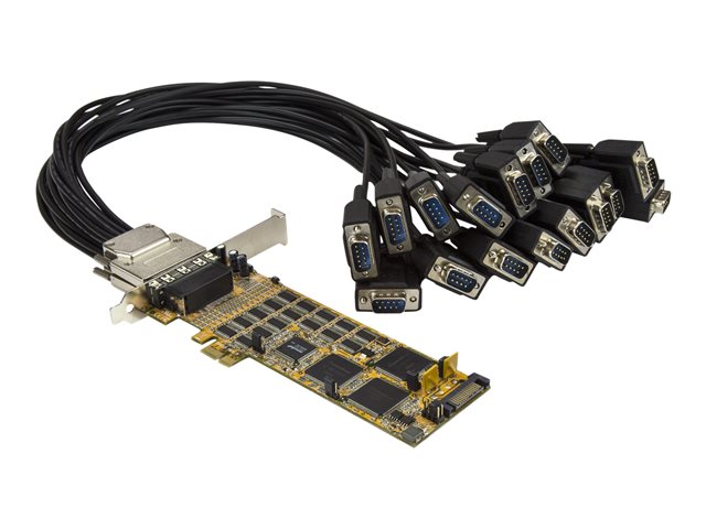 Kafuty Adaptateur de Serveur réseau Port série RS-232 COM à PCI-E Convertisseur dadaptateur de Carte PCI Express 2 Ports 2 Carte PCI-E à 2 Ports série RS-232