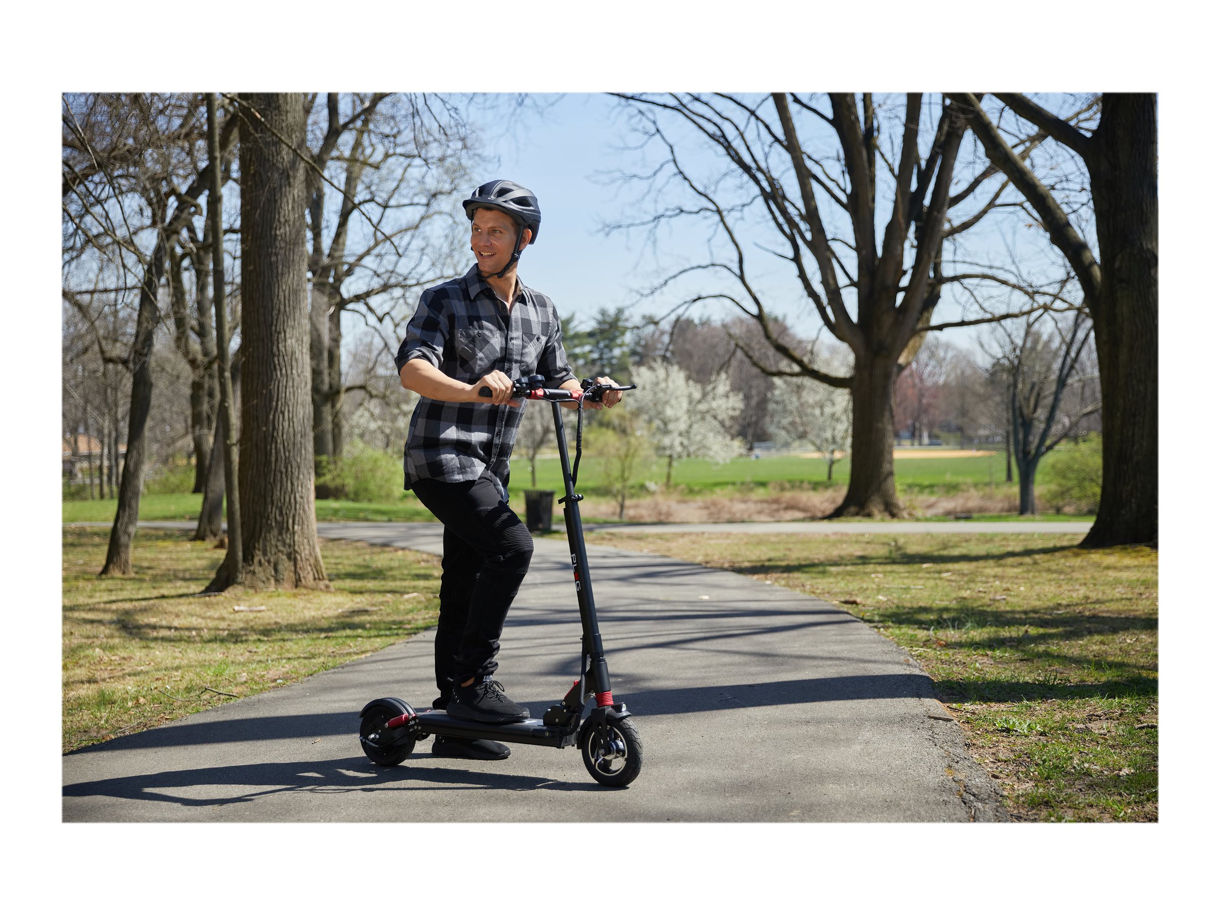 Plug City Electric Scooter Black