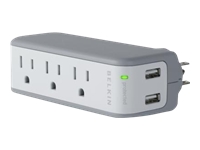 Belkin Travel Surge Protector with USB Charging Ports for Tablets and Smart Phones