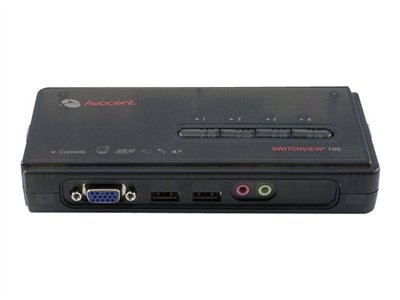 Avocent 4PT USB ALOG KVM SWCH W/ AUD CBL INCL
