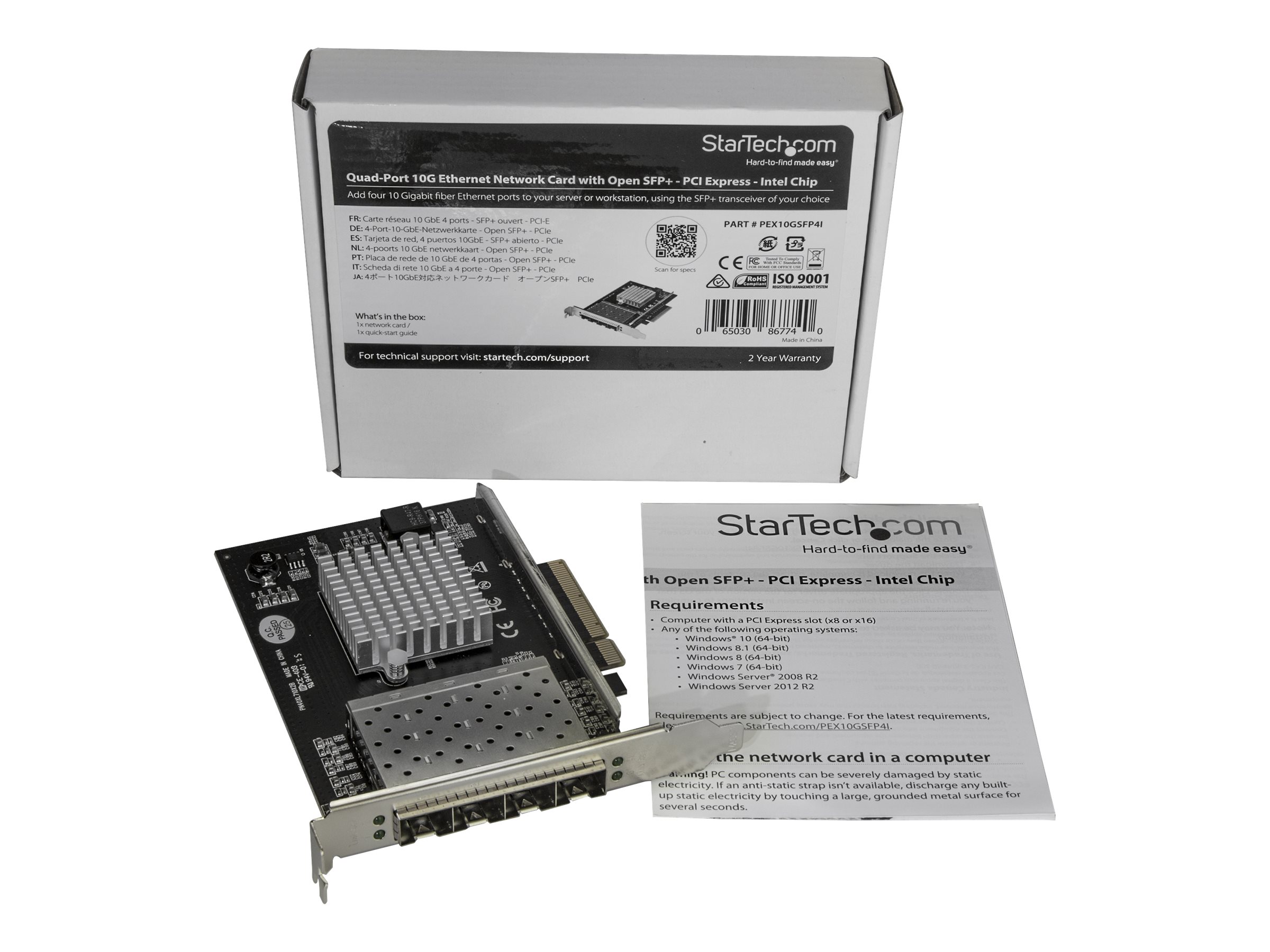 PEX10GSFP4I | STARTECH.COM