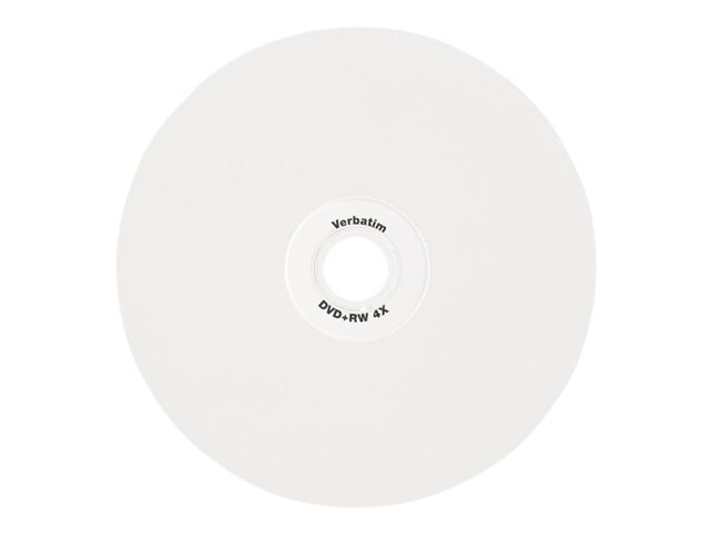 Verbatim Dvd+Rw 4.7Gb 4X Datalifep White Inkjet Pr