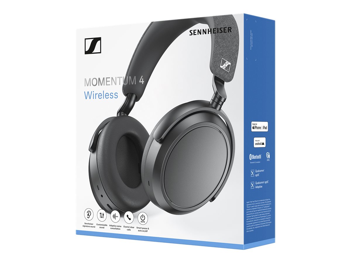 Sennheiser MOMENTUM 4 Wireless Headphones - Black - 509266
