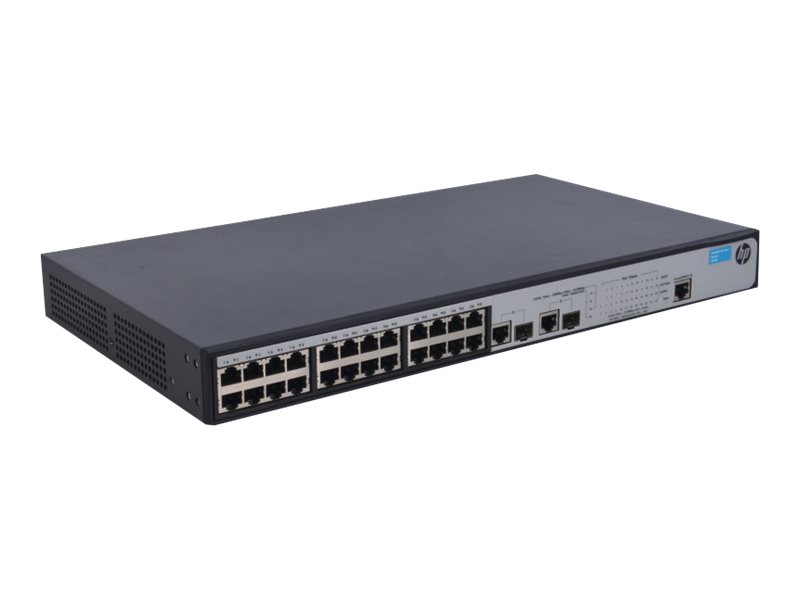 HP JG539A 1910-24-PoE+ Switch - 24 Port Fast Ethernet Smart Switch ...