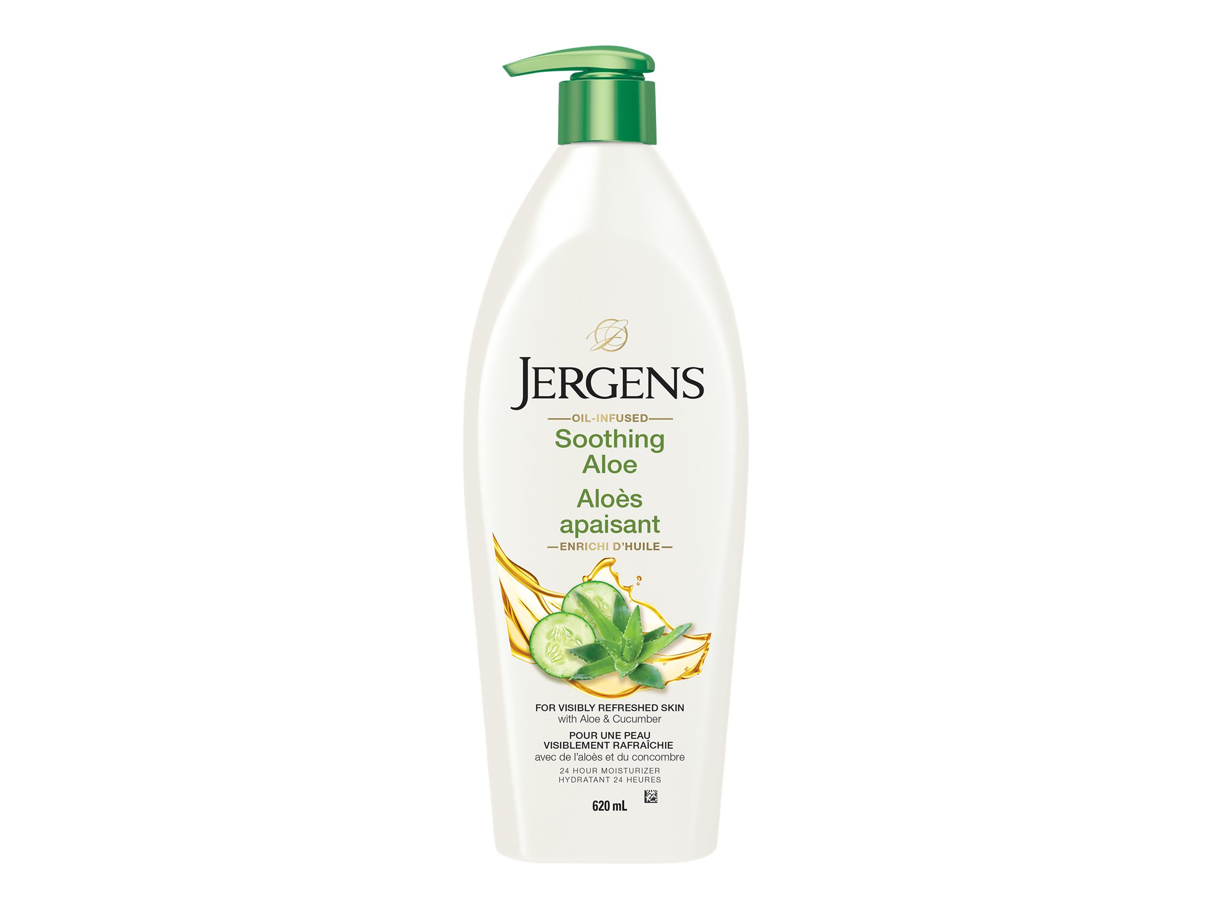 Jergens Oil Infused Soothing Aloe Lotion Aloe & Cucumber 620ml