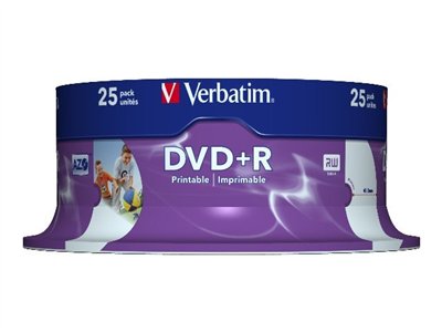 Verbatim DVD+R x 25 - 4.7 GB - soportes de almacenamiento