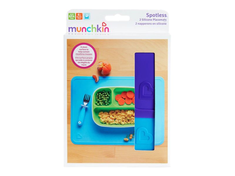Munchkin Spotless Silicone Placemats 2 Pack Assorted London Drugs