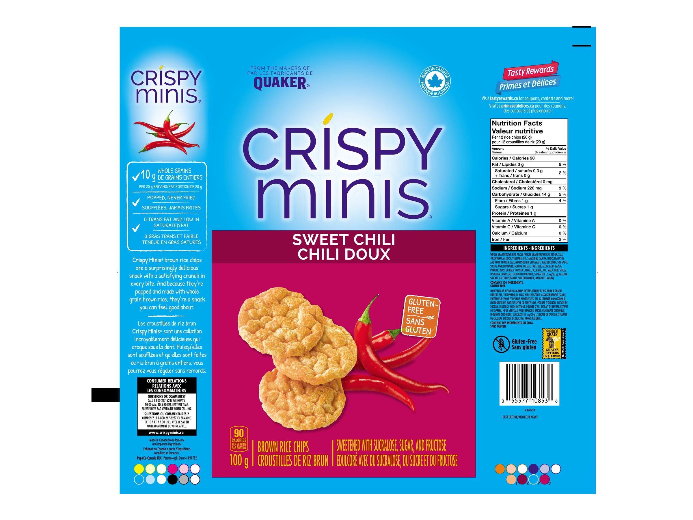 QUAKER CRISPY MINIS CHILI 100G