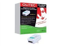 Olitec CPL 200 AV & Switch Ethernet - Pont - commutateur 3 ports - HomePlug AV (HPAV) - Ordinateur de bureau