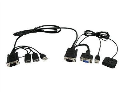 StarTech.com 2 Port USB VGA Cable KVM Switch
