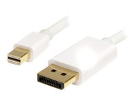 3m White Mini DisplayPort to DisplayPort 1.2 Adapter Cable M/M - DisplayPort 4k