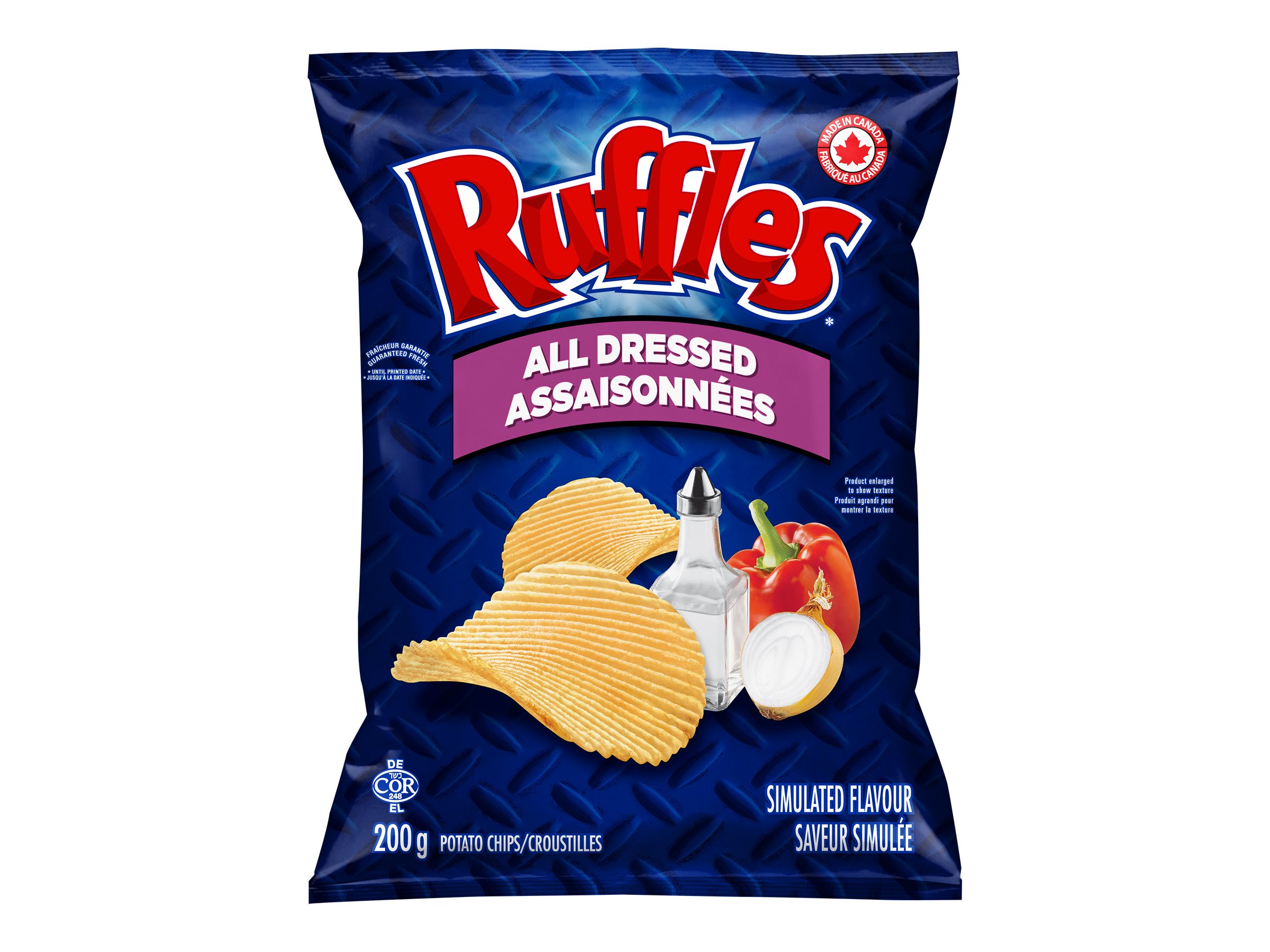 Ruffles Potato Chips All Dressed 200g