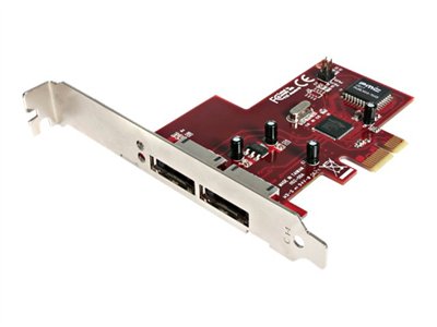 StarTech.com 2 Port PCI Express eSATA Controller Adapter Card