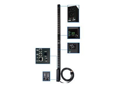 Tripp Lite Digtl Pdu Hv Swchd Rm W/ Plug Retention 30A