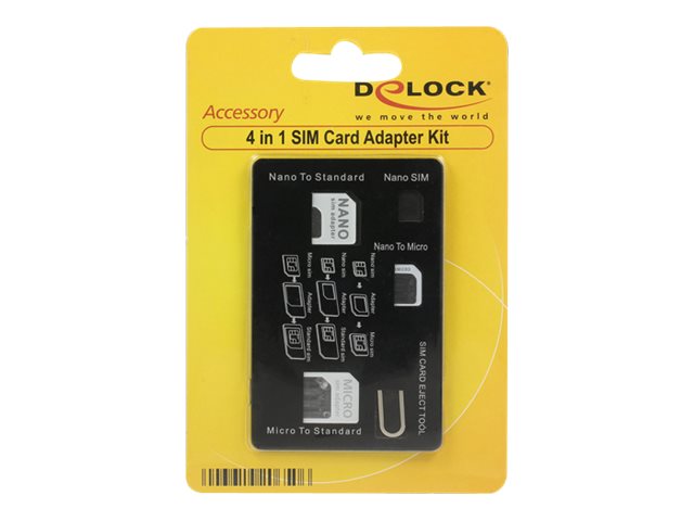 DELOCK SIM Karten Adapterset 4 in 1