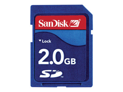 SanDisk - tarjeta de memoria flash - 2 GB - SD