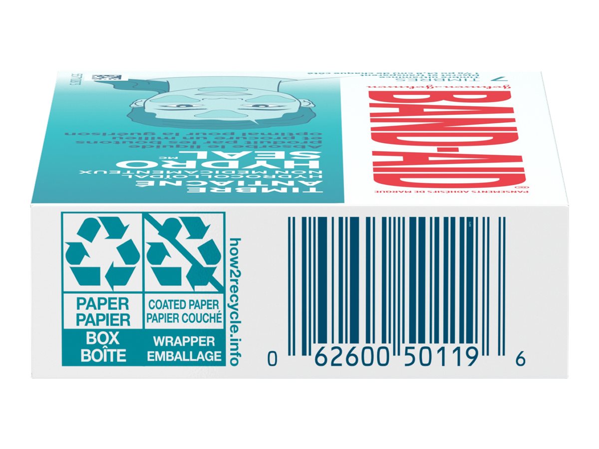 BANDAID Hydro Seal Nonmedicated Hydrocolloid Acne Blemish Patch 7s