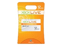 Microsoft Xbox Live Gold Subscription Card