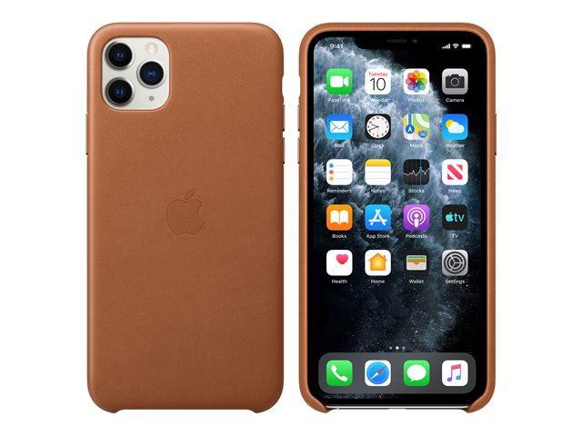 APPLE iPhone 11 Pro Max Leder Case - Sattelbraun