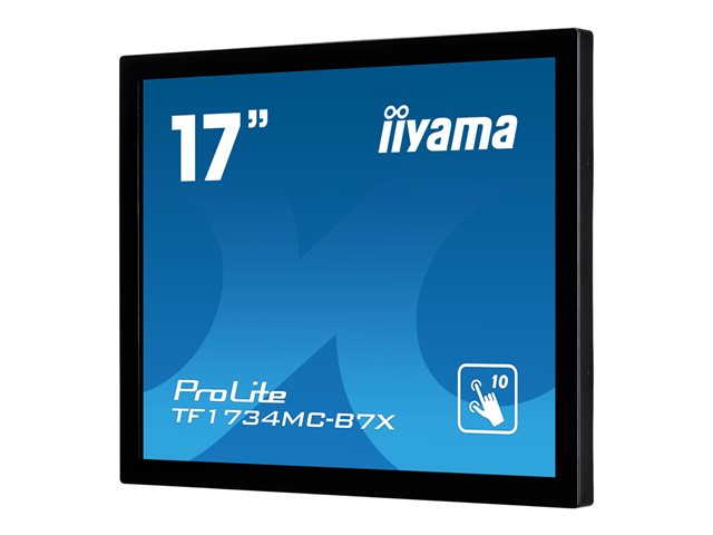 IIYAMA TF1734MC-B7X 43,18cm 17Zoll PCAP Bezel Free 10P Touch Anti-Finger print coating 1280x1024 1000:1 315cd/m2 HDMI DP VGA USB