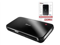 Trust SuperSpeed USB 3.0 All-in-1 Card Reader - Lecteur de carte - tout-en-un ( CF I, CF II, MS, MS PRO, Microdrive, MMC, SD, MS Duo, xD, MS PRO Duo, miniSD, microSD, MMCmicro, SDHC, miniSDHC, MS Micro, microSDHC, SDXC ) - SuperSpeed USB