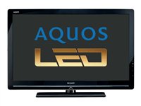Sharp LC 26LE430E - 26 Aquos LED TV LCD à rétroéclairage à LED - écran large - 720p - système de rétroéclairage en bordure par DEL Edge-Lit - Avant noir et arrière blanc