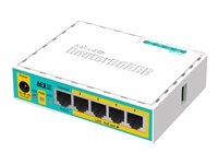 MikroTik RouterBOARD hEX lite RB750UPr2 - Router - conmutador de 4 puertos